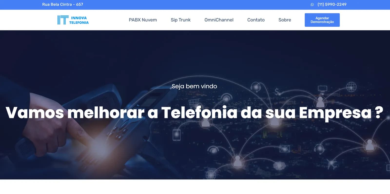 Página do projeto Innova Telefonia