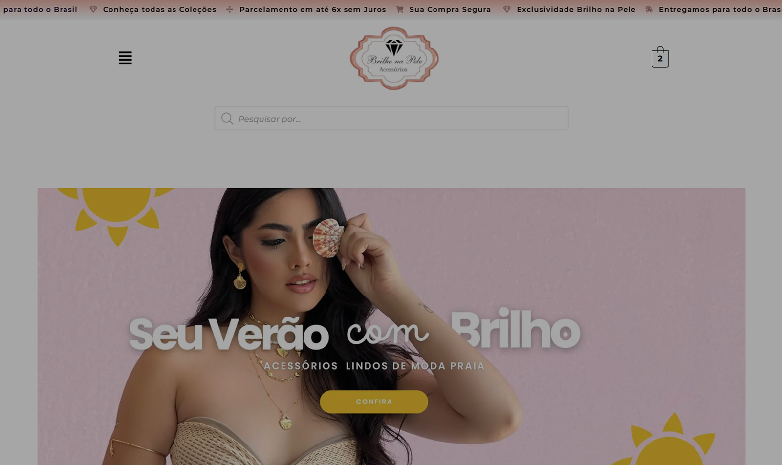 Brilho na Pele e Acessórios